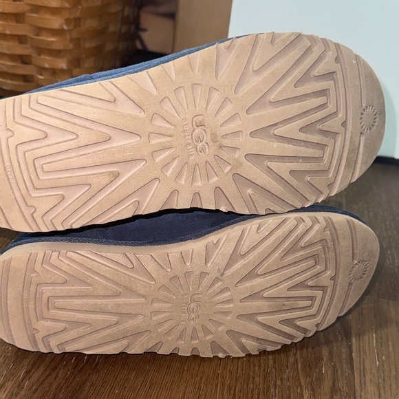 UGG Dark Blue Suede Boots with Bows - Picture 8 of 9